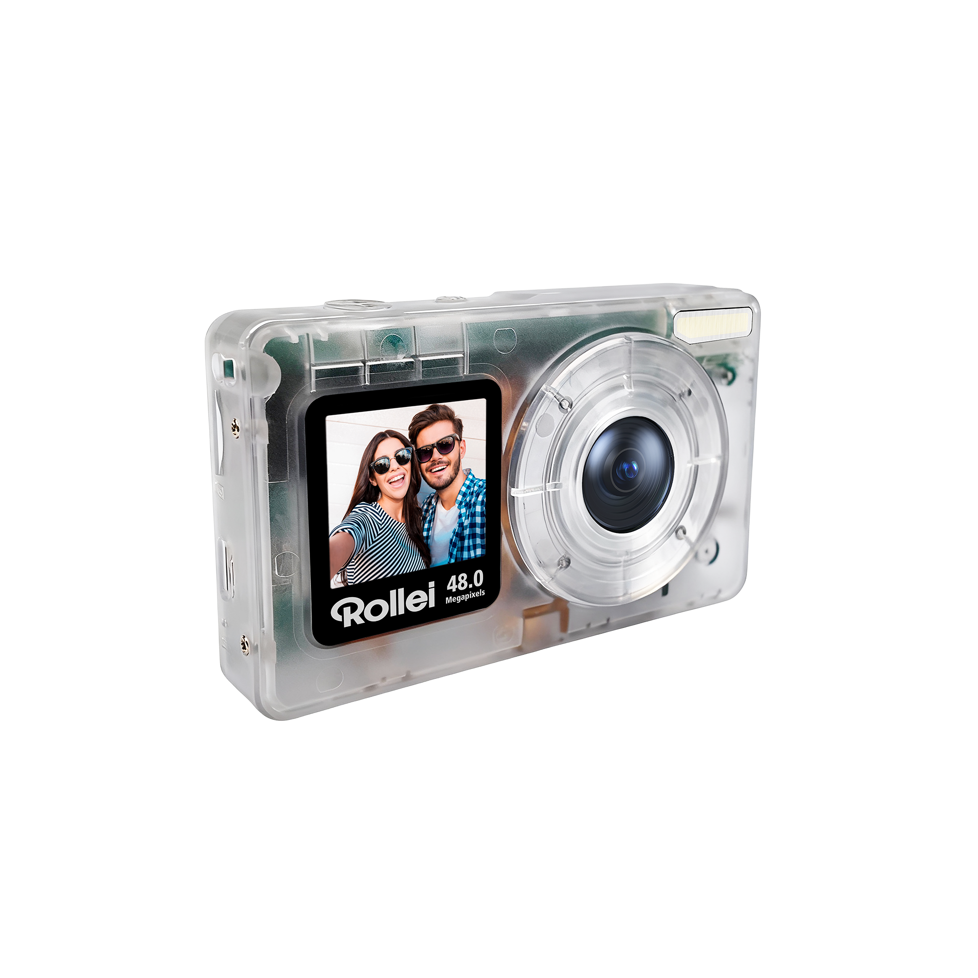 Compactline Pocket | Transparent | 48MP Digitalkamera mit 4K