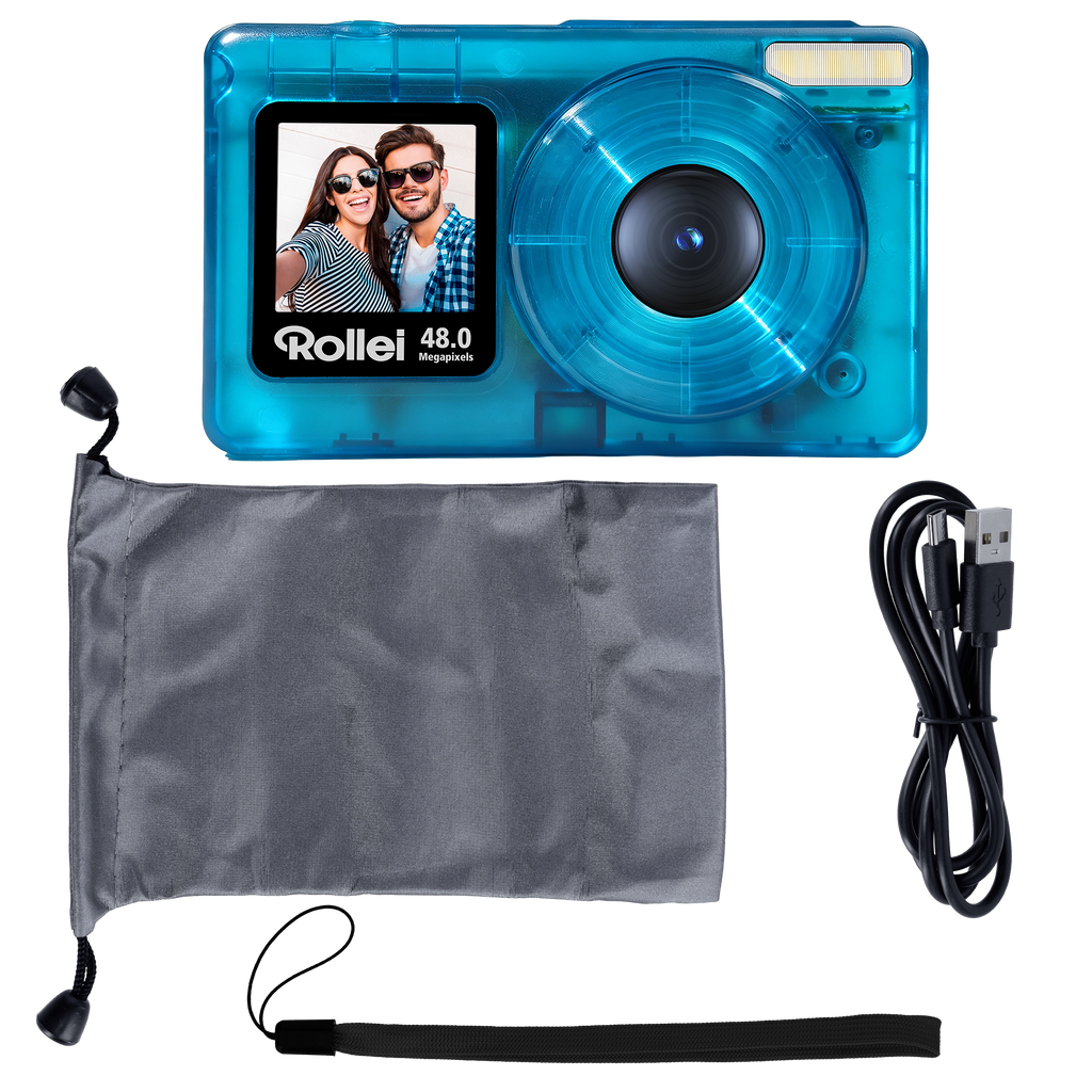 Compactline Pocket | Transparent | 48MP Digitalkamera mit 4K