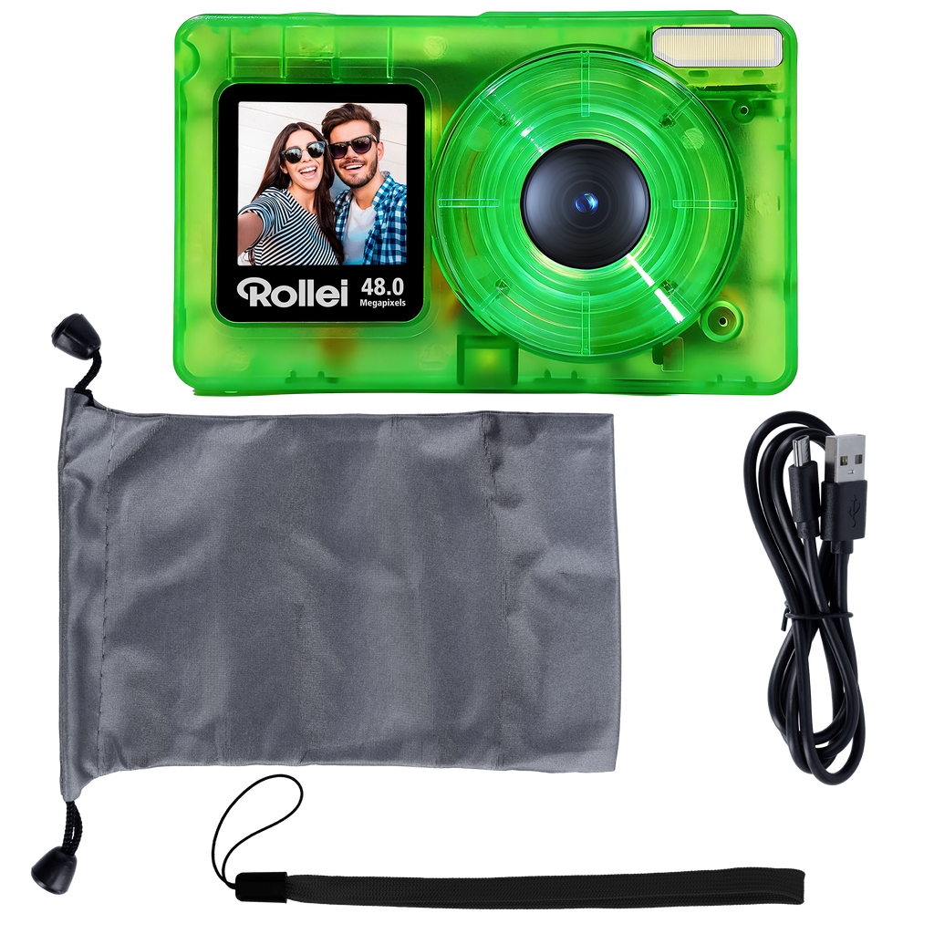 Compactline Pocket | Transparent | 48MP Digitalkamera mit 4K